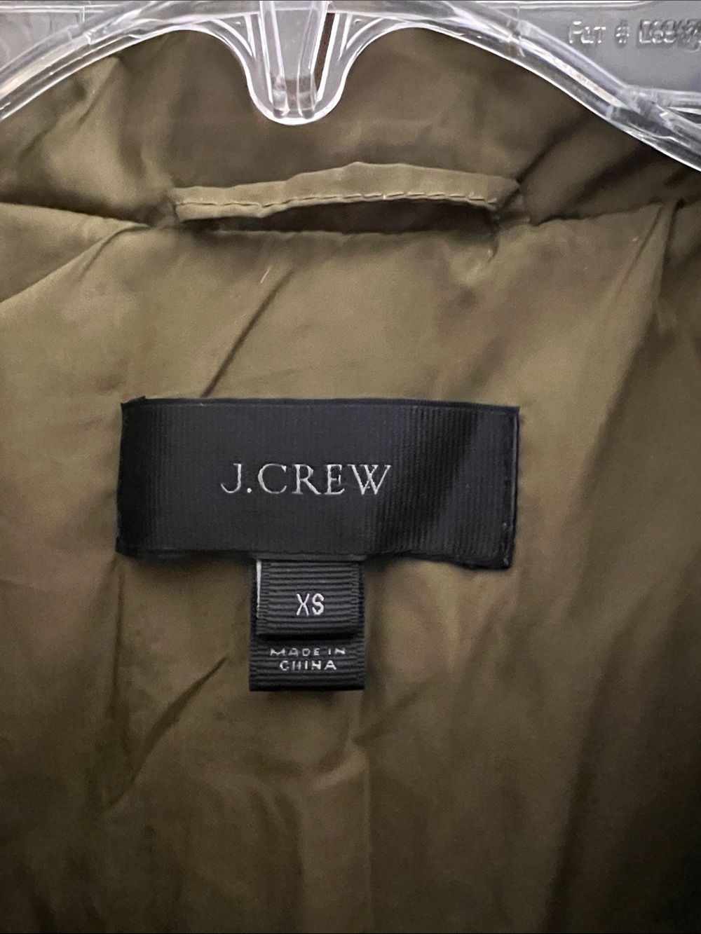 J. Crew Green Quilted Puffer Vest - Picture 2 of 3